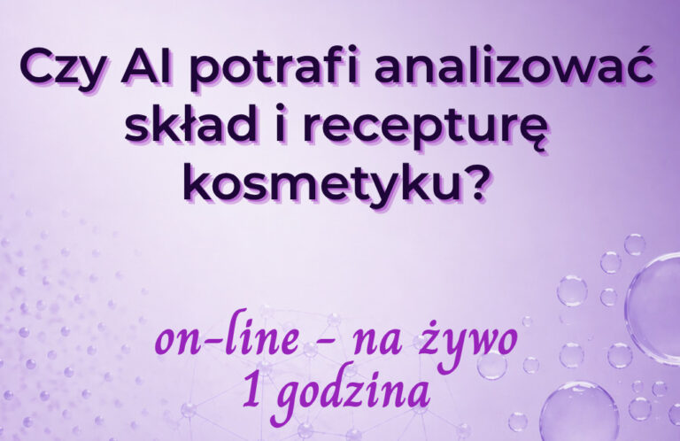 FREE – Czy AI potrafi analizować skład i recepturę kosmetyku?